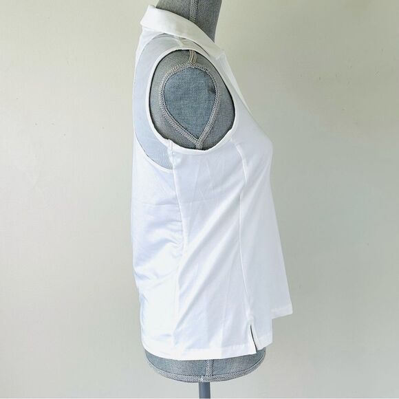 New Tommy Bahama Womens SZ S White Active Top Navy Stripe Skort 2pc Athletic Set - Picture 5 of 12